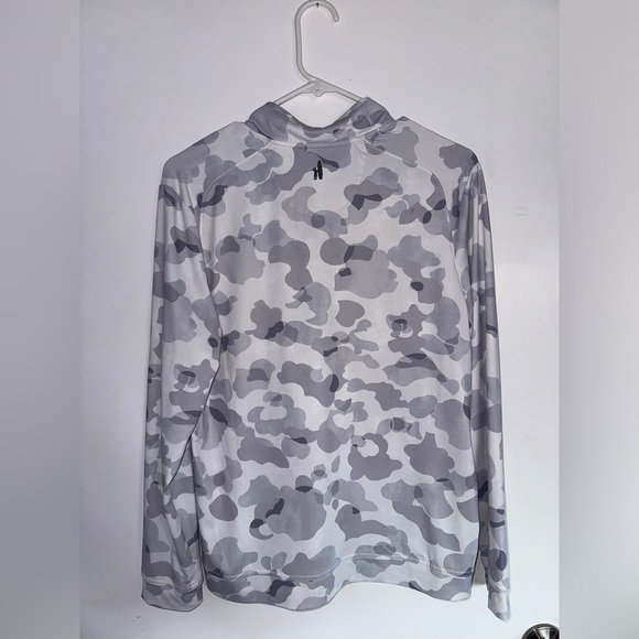 Galloway Camo Performance 1/4 Zip, Size: 14 Golf White and Gray - Picture 3 of 4